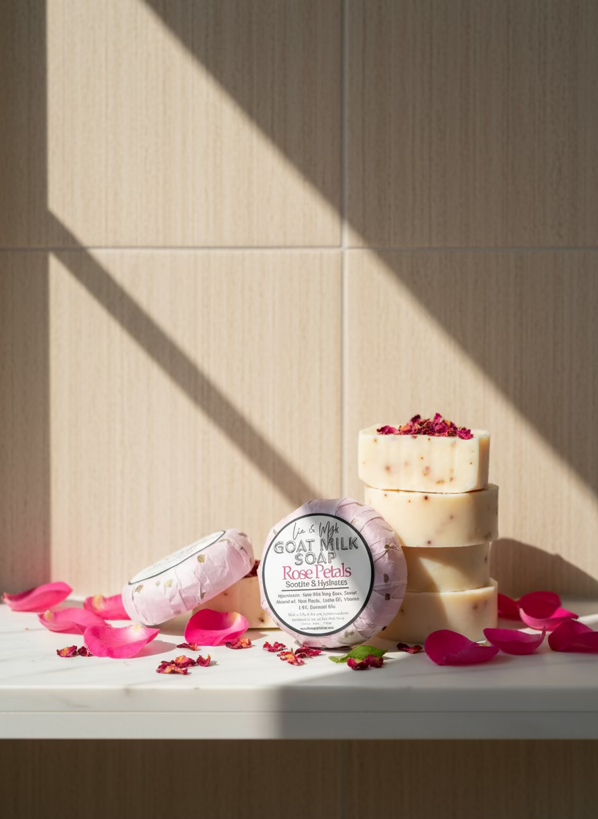 Goat Milk Rose Petal Soap