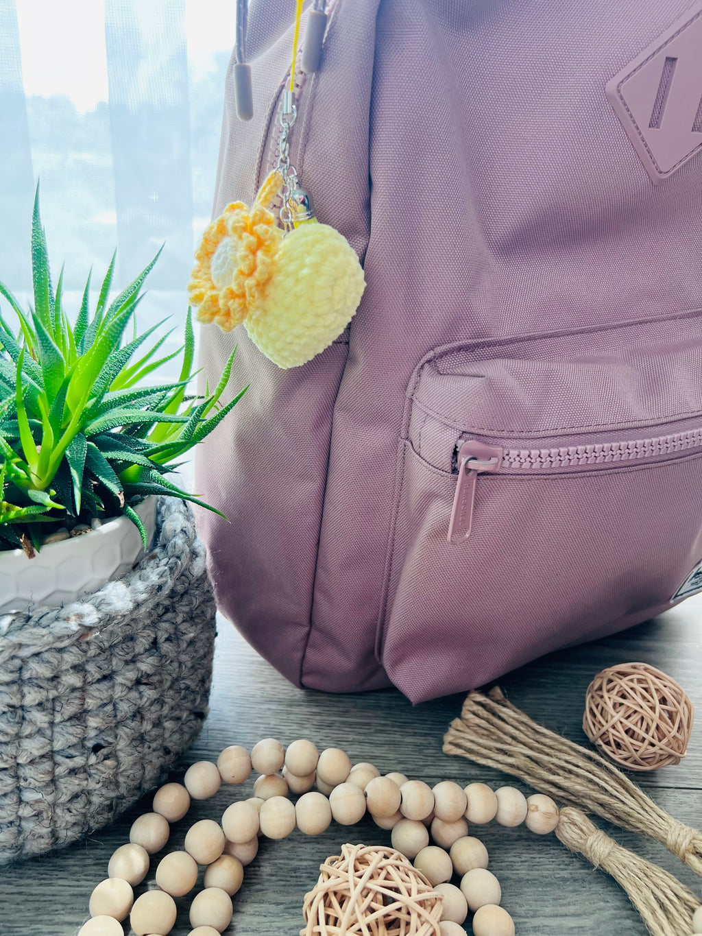Crochet Heart Keycharm